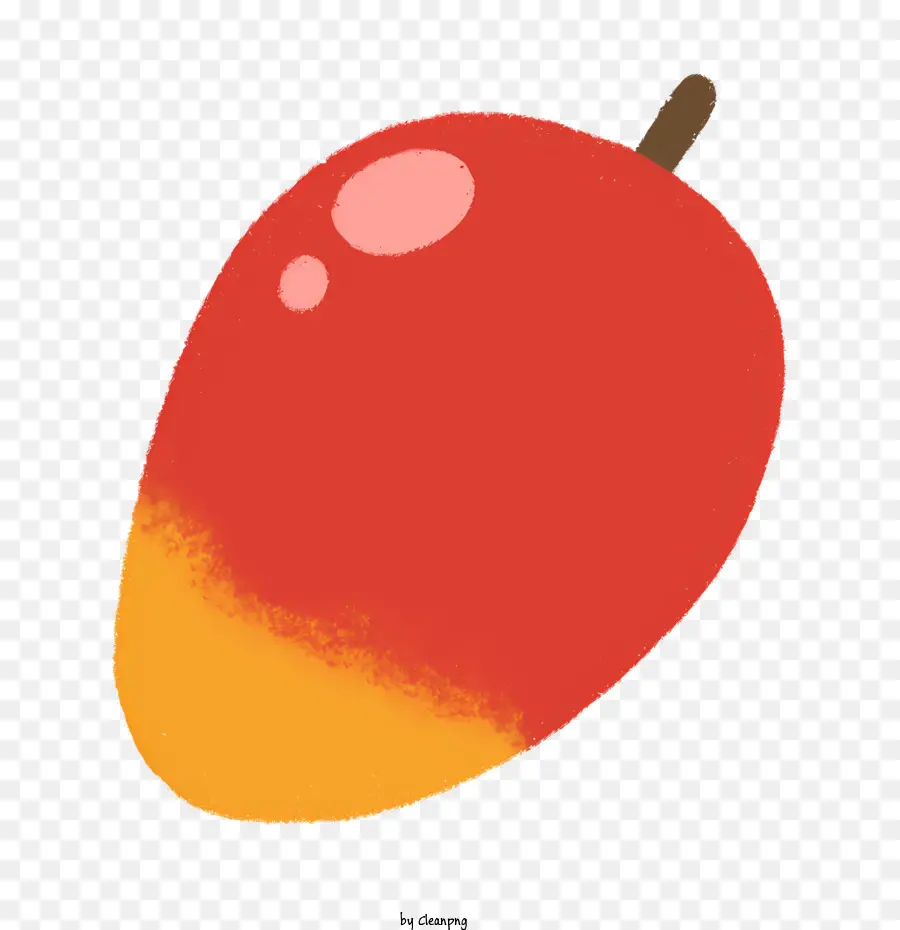 icon unripe fruit stylized fruit rough texture yellow-orange fruit