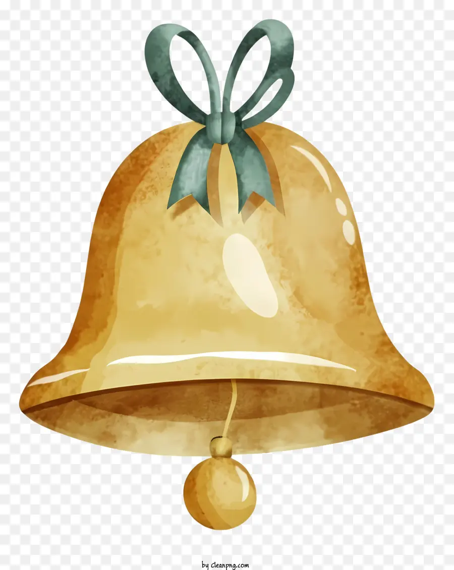 decorazione di natale - Immagine della campana con copertura blu arco