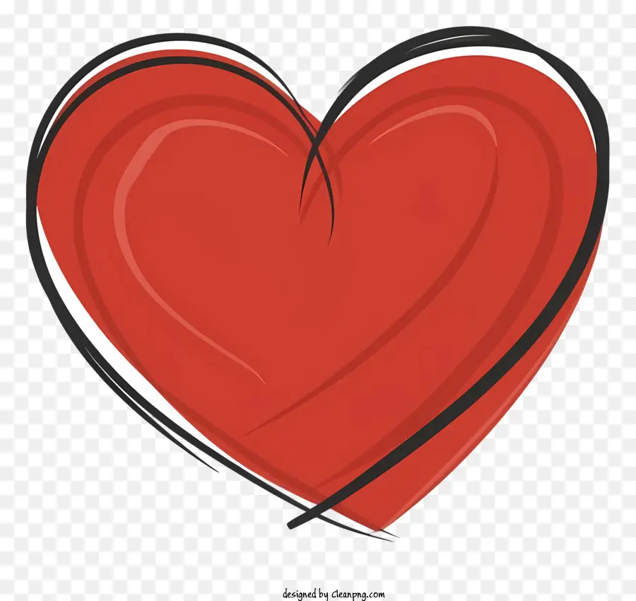 Herz symbol - Zerrissenes rotes Herz symbolisiert Liebe und Leidenschaft