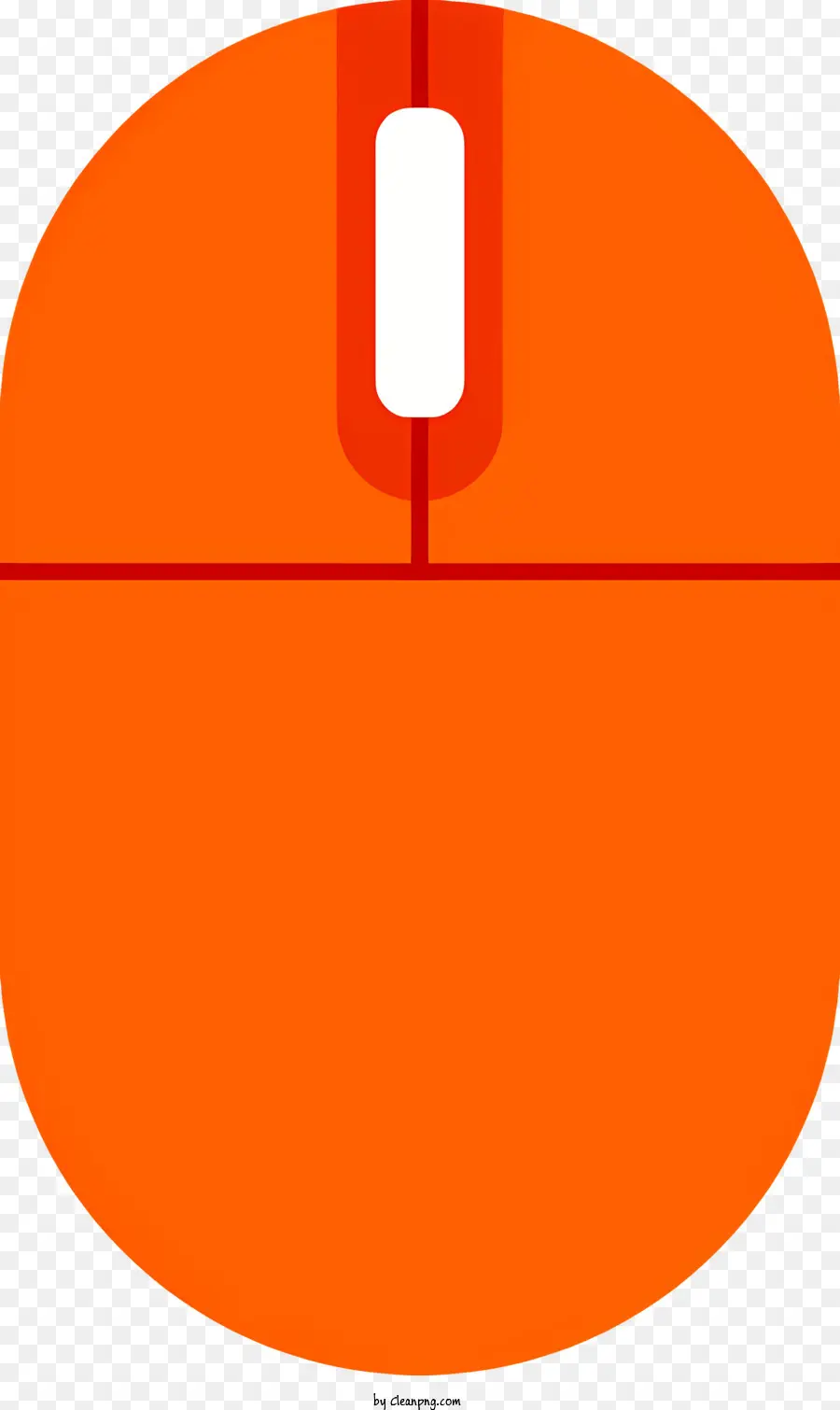 sfondo arancione - Mouse del computer con freccia bianca su sfondo arancione