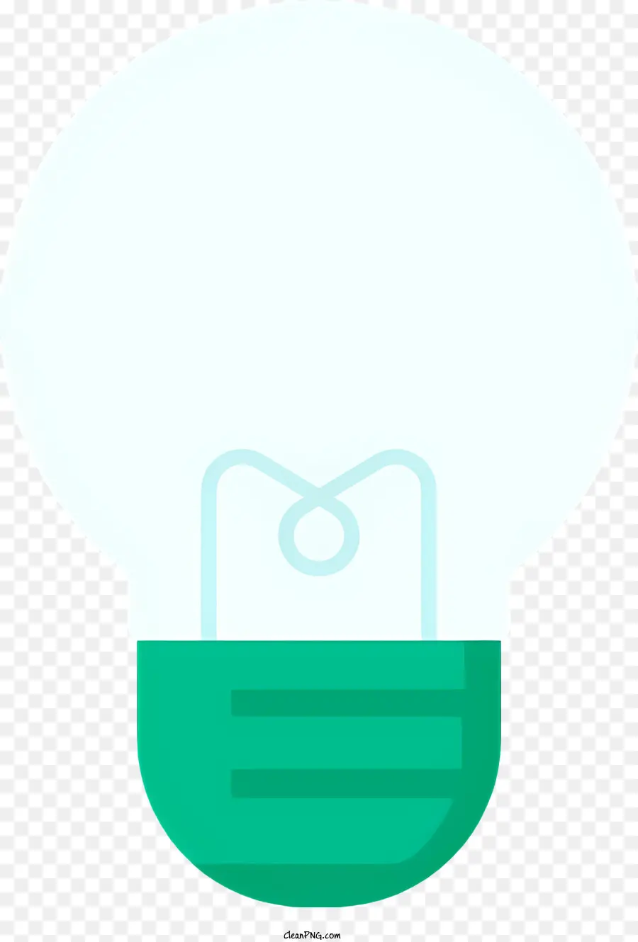 Glühbirnen Ikone - Einfache weiße Glühbirne -Illustration mit flachen Farben