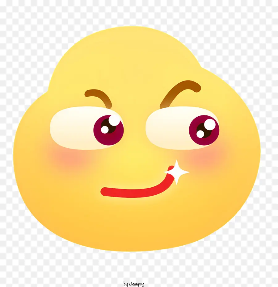 Icon Emoji weinende Tränen grinsen - Gelbemoji mit Tränen, offenem Mund, Grinsen