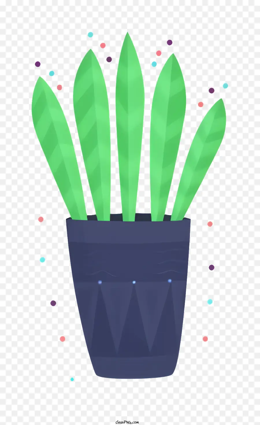 freccia - Riepilogo di 7 parole: pianta in vaso con fiori rosa e pentola blu
