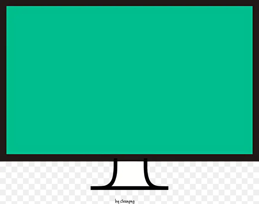 bordo nero - Monitoraggio del computer con schermo verde sul bordo nero