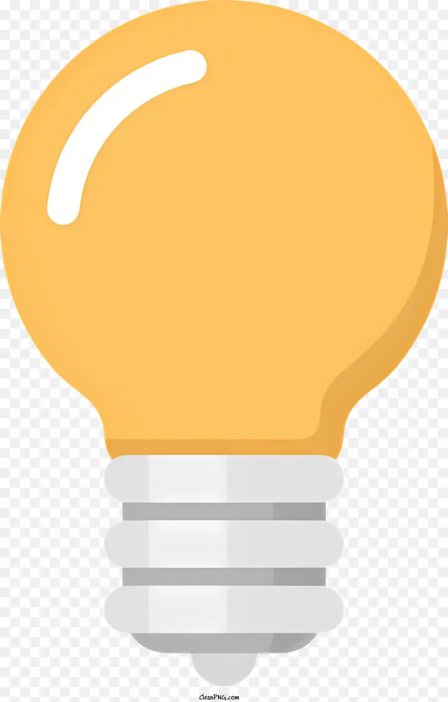 Glühbirne - Elektrische Glühbirne mit runder weißer Basis