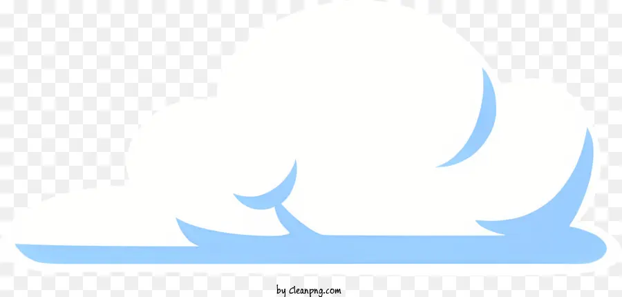 icon cloud-like water object white round shape blue background