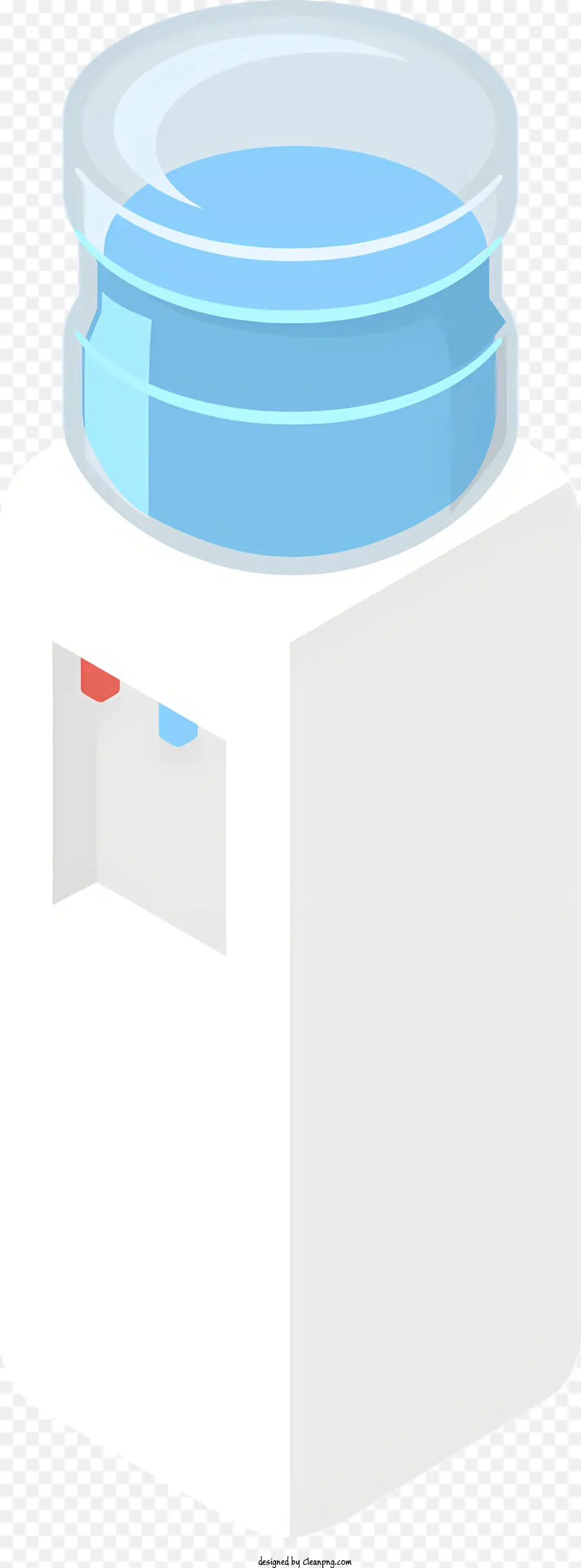 Icon Plastikbehälter Blau Deckel kreisförmiger Öffnen kleines Loch - Weißer Behälter mit blauem Deckel und Loch