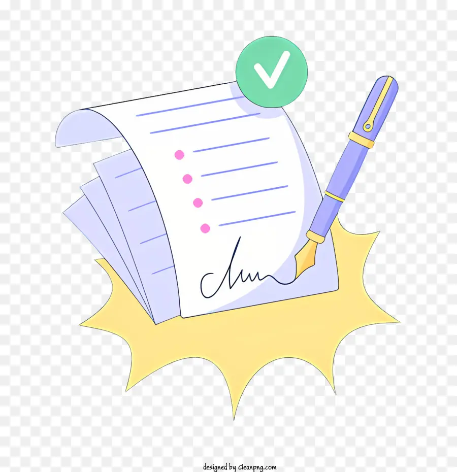 Danh sách kiểm tra - Vẽ giấy với bút và danh sách kiểm tra