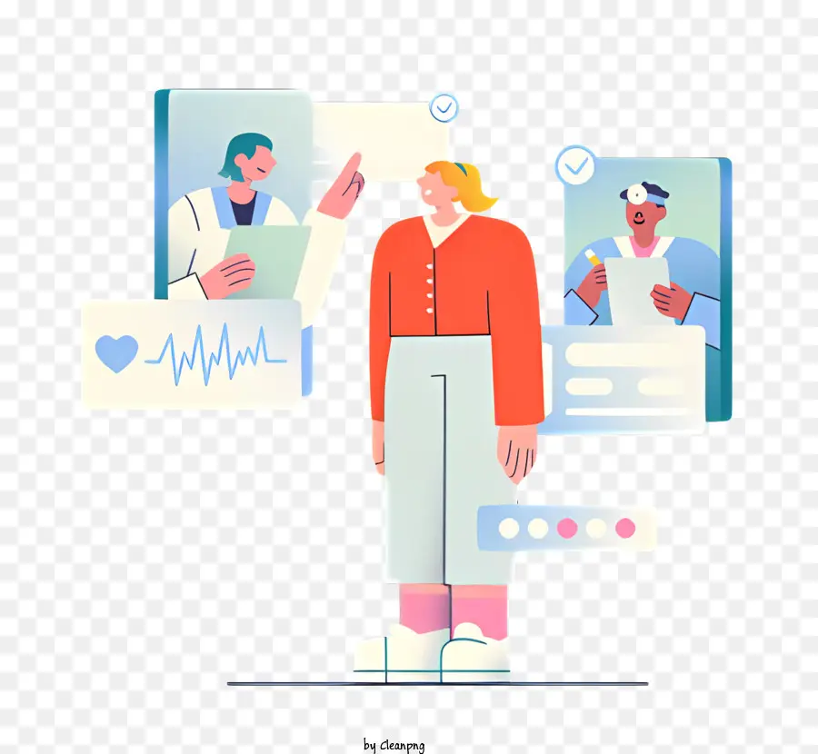 stetoscopio - Medico che usa la tecnologia per interagire con il paziente