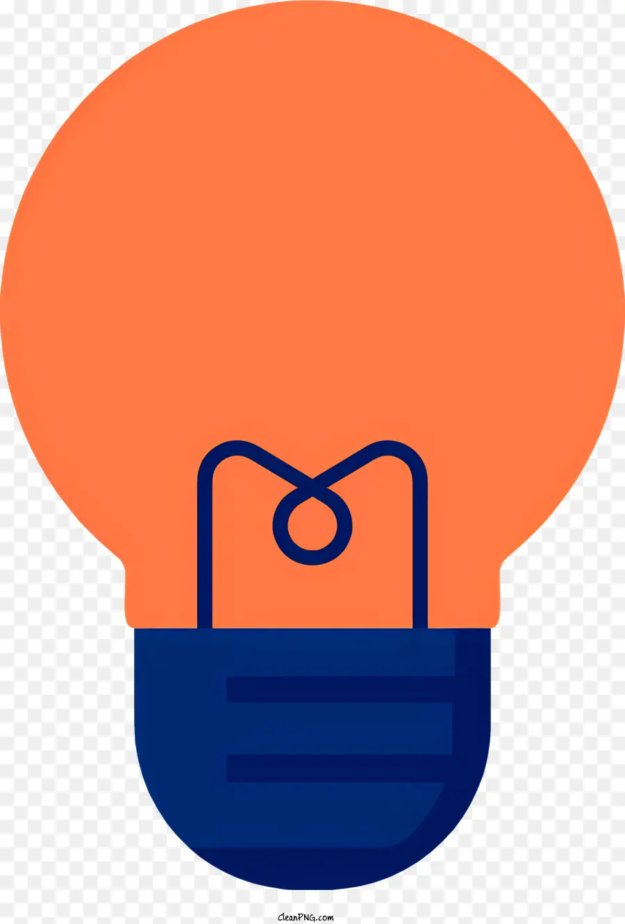 icon blue light bulb transparent casing light bulb design rectangular opening