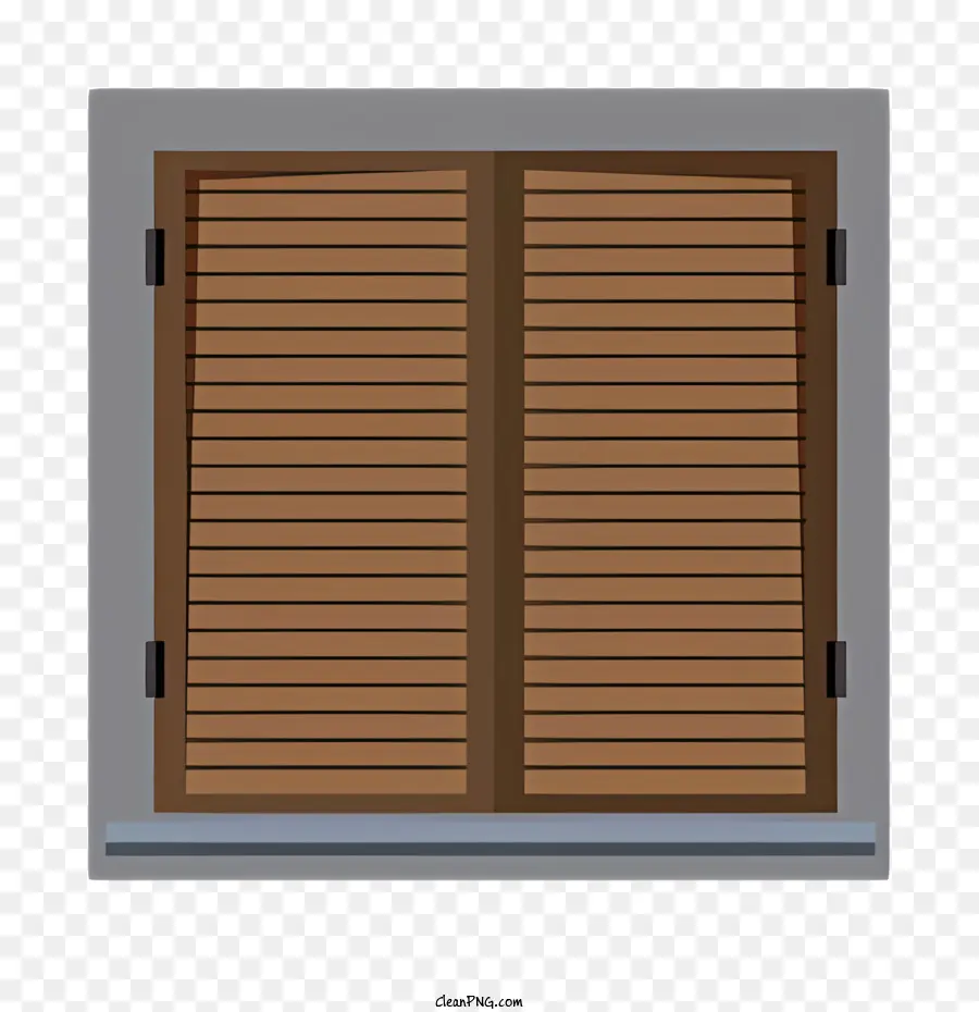Symbolfenster mit Holzläden Öffnen Sie Fensterschatten an der Wandlichtquelle - Öffnen Sie das Holzfenster mit Schatten an der Wand