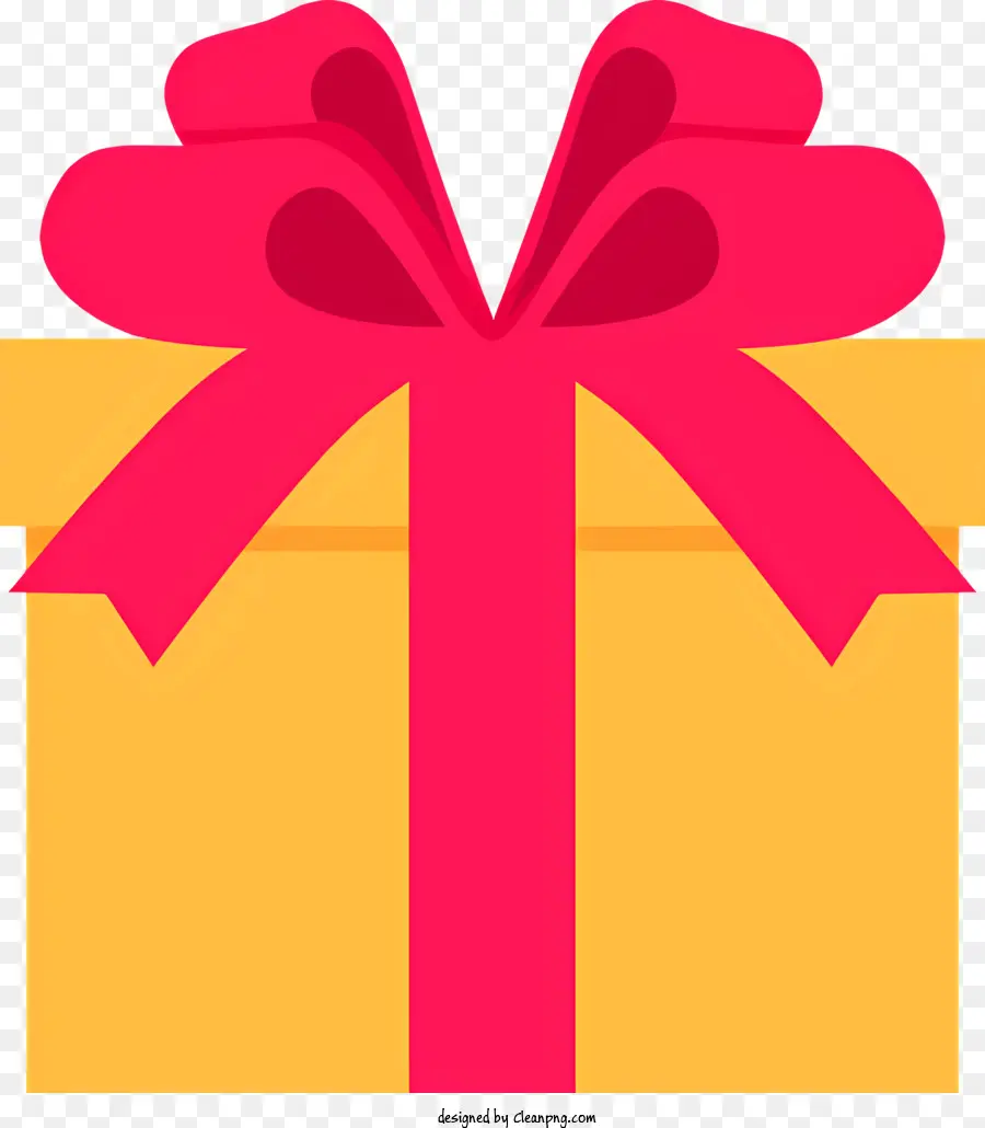 Geschenkbox - Hell gefärbte Geschenkbox mit rotem Bogen