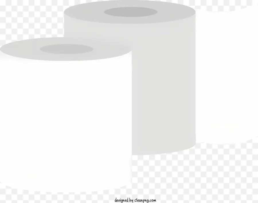 Icon Toilettenpapier Rollen Weißer Papierdurchmesser - Gestapelte weiße Toilettenpapierrollen mit glänzender Oberfläche