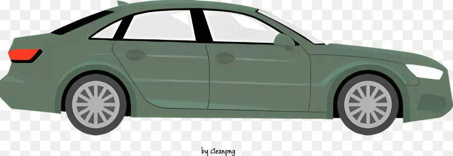 Biểu tượng xe xanh bốn lốp mở hình cong hình cong - Xe màu xanh với mui xe mở và nội thất màu xanh lá cây nhạt