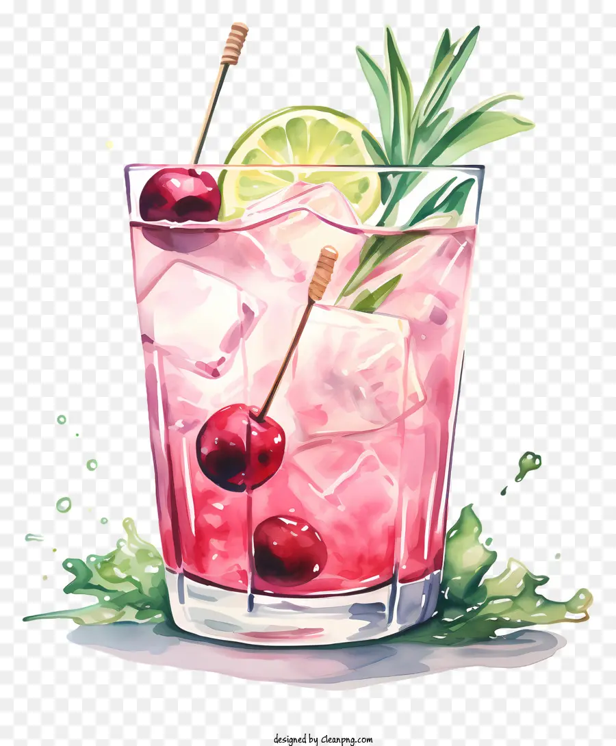 nước trái cây, - Ly cocktail màu hồng chứa đầy đồ uống trái cây