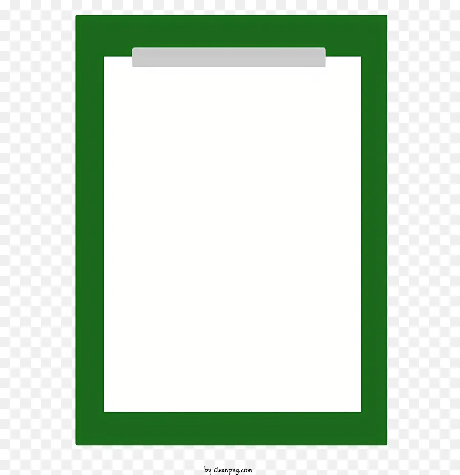 Icon Green Clipabafel weiße Papier hängende Klemmboard weiße Wand - Grüne Zwischenablage mit weißem Papier und Stift