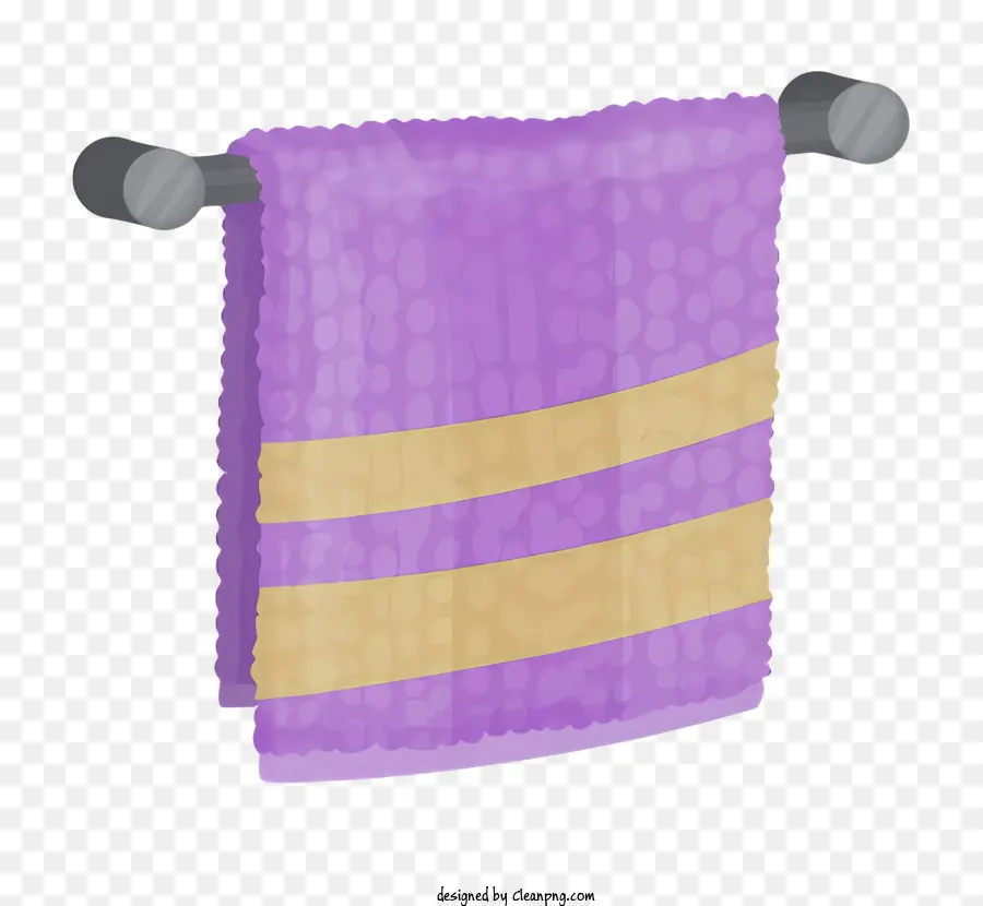 Icon Handtuch Rack Purpur Handtuch Gold Streifen Handtuch Handtuch Handtuch - Lila und Goldtuch auf schwarzem Hintergrund