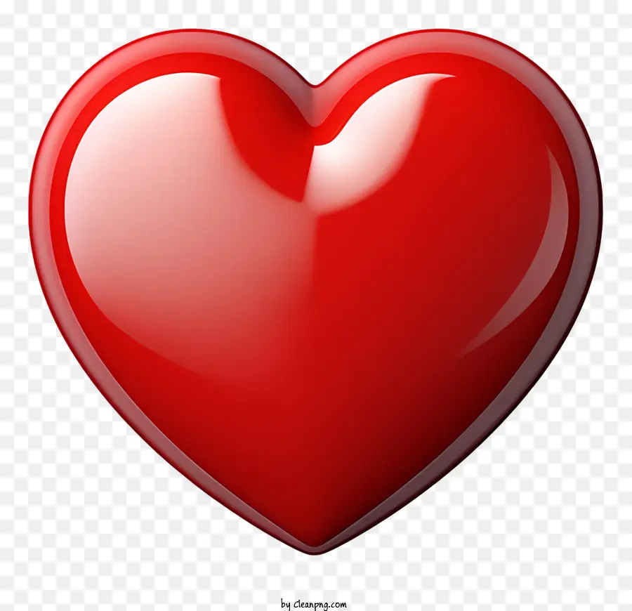 Herzform - Rotes Herz symbolisiert Liebe, verwendet in Illustrationen