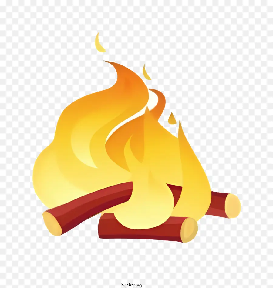 Icon Campfire Brennholzprotokolle kreuzcross Muster - Lagerfeuer mit Protokollen, die in einer gemütlichen Umgebung brennen