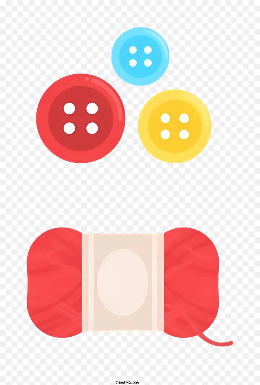 Biểu tượng sợi bóng nút màu đỏ - Bóng sợi màu đỏ với các nút theo hàng