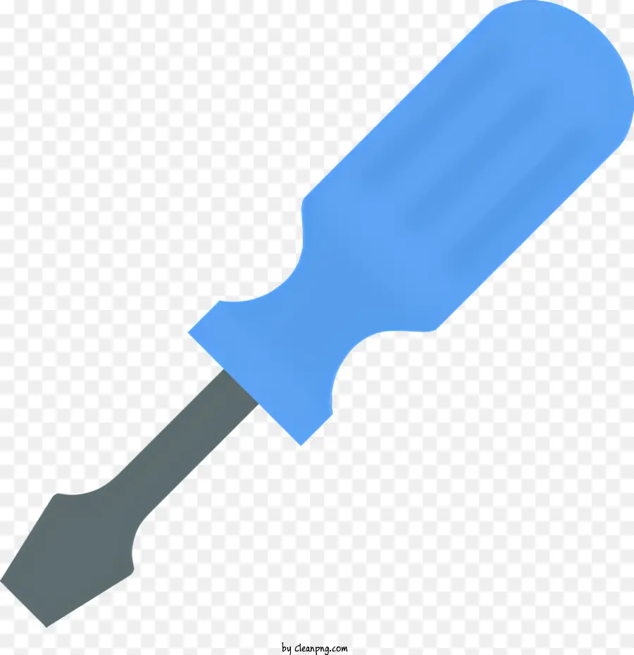 Icon Blue Hammer Grey Hand Hammer Strumenti - Martello blu con manico grigio su sfondo nero
