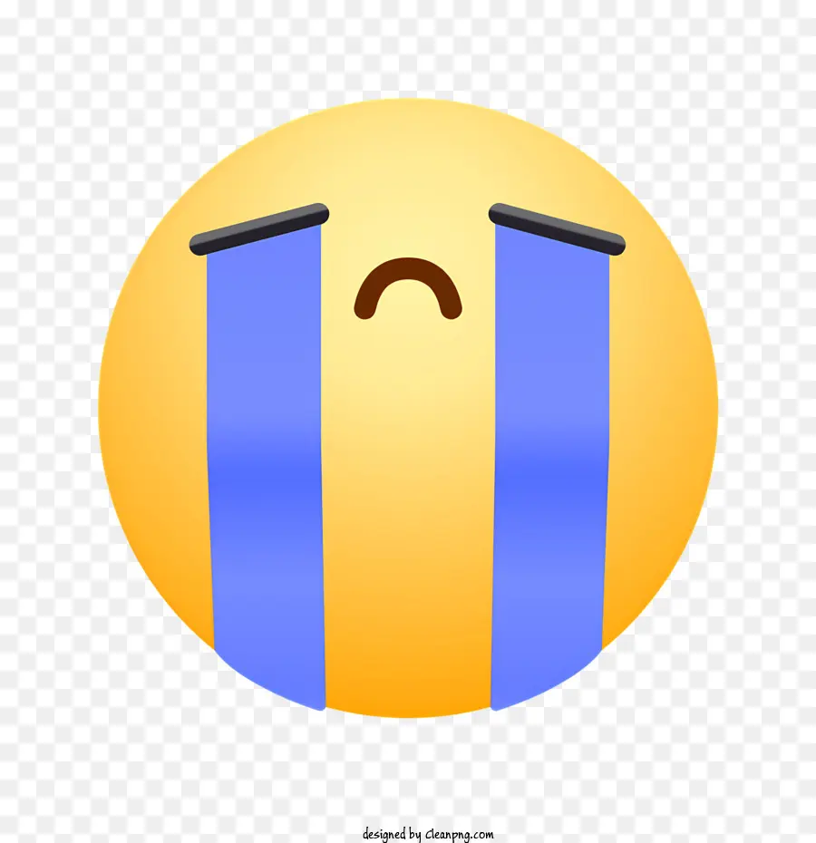 traurig emoji - Trauriges Emojicon mit Tränen, lächelnd und doch traurig