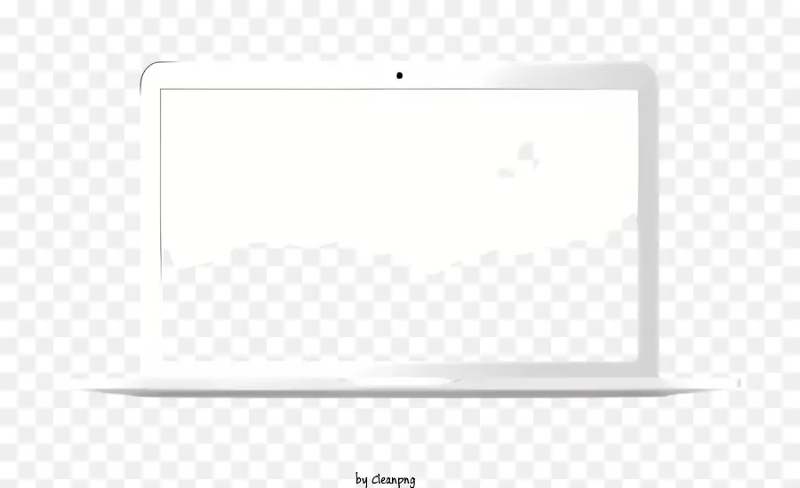 Schermata del computer portatile per laptop Schermata nera Schermata bianca Pagina bianca vuota - Schermo bianco sul laptop che chiede una descrizione