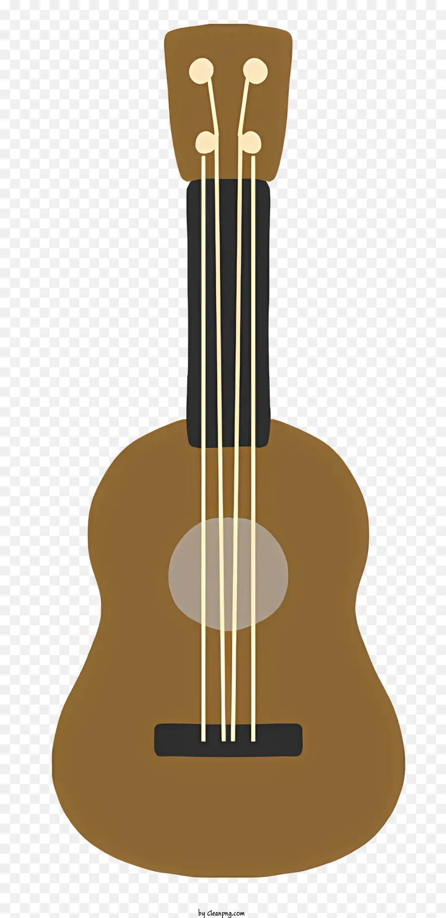 chitarra - Immagine chiara e definita della chitarra marrone con accenti neri