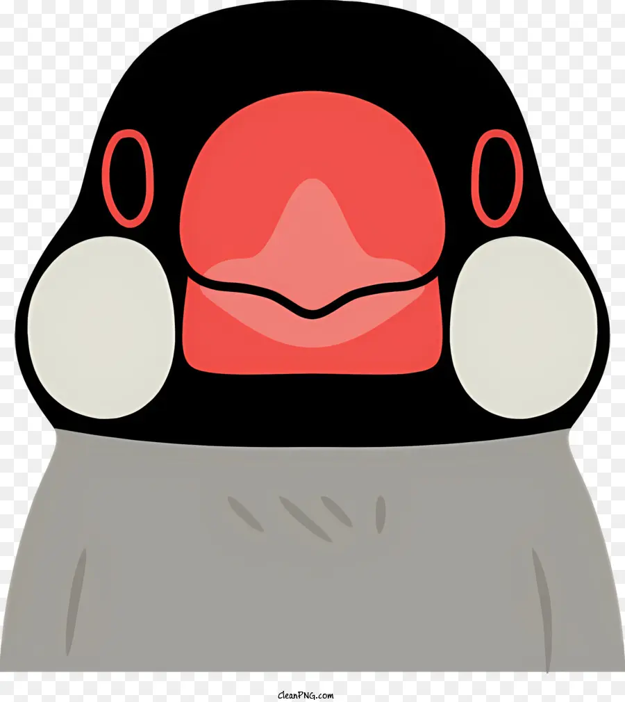 icon penguin with long nose penguin cartoon illustration black-feathered penguin cartoon penguin