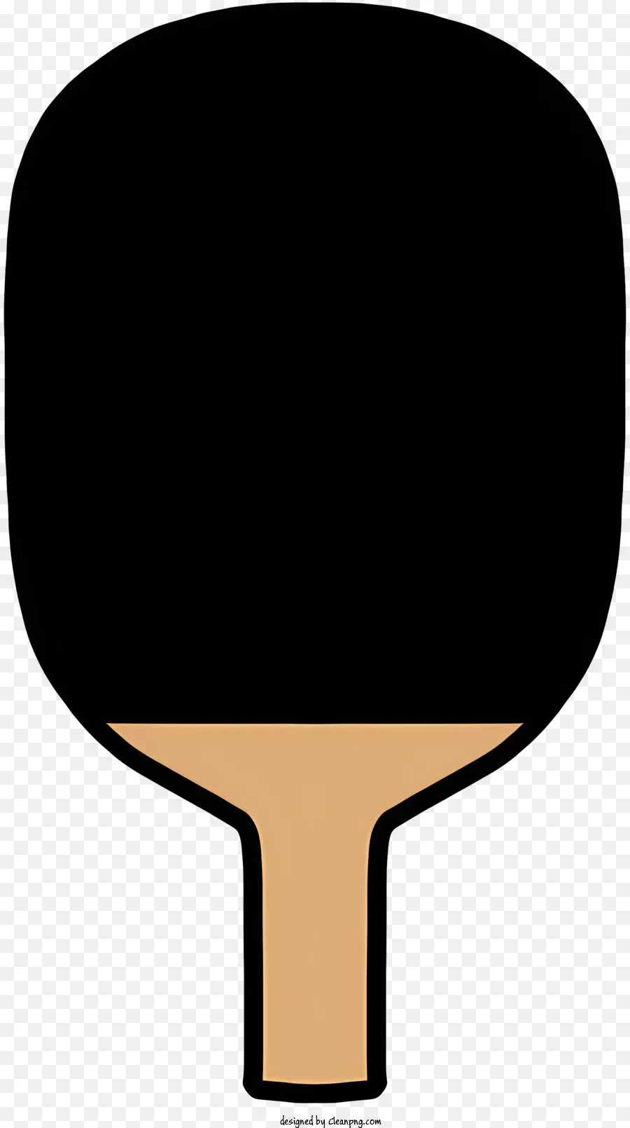 biểu tượng bàn bóng quần vợt tay cầm bằng gỗ tay cầm cao su màu đen ping pong paddle - Bàn bóng bàn với tay cầm bằng gỗ và tay cầm cao su màu đen