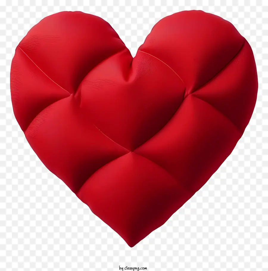 a forma di cuore - Cuore rosso fatto di quadrati con sfondo nero