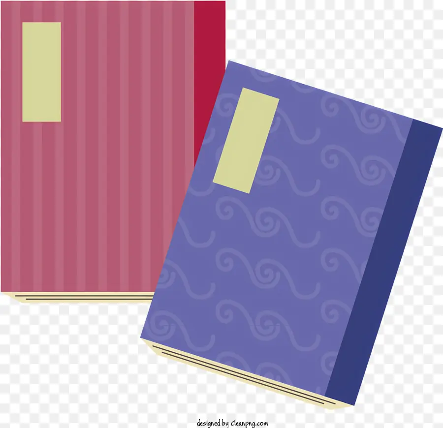 Cuốn sách bìa - Cuốn sách màu tím và đỏ với thiết kế bìa vàng
