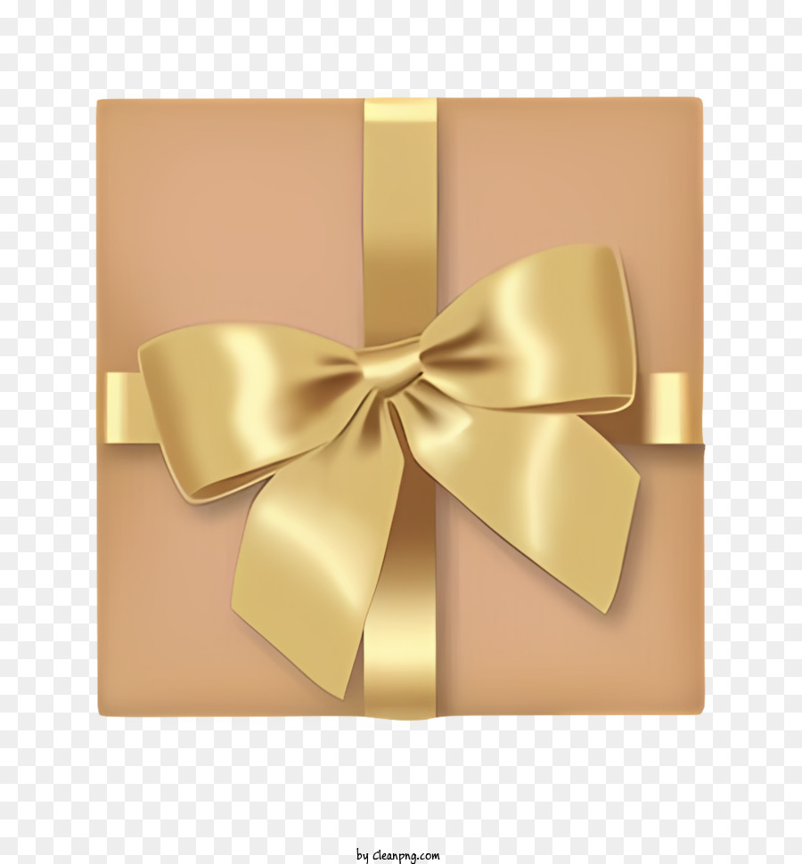 Goldband - Goldenes Geschenk mit Bogen auf schwarzem Hintergrund