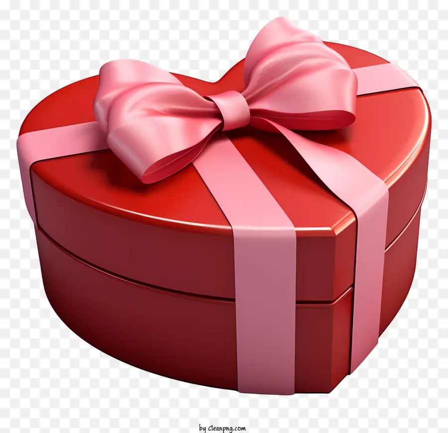 hộp quà - Hộp quà màu đỏ lãng mạn với cây cung lễ hội