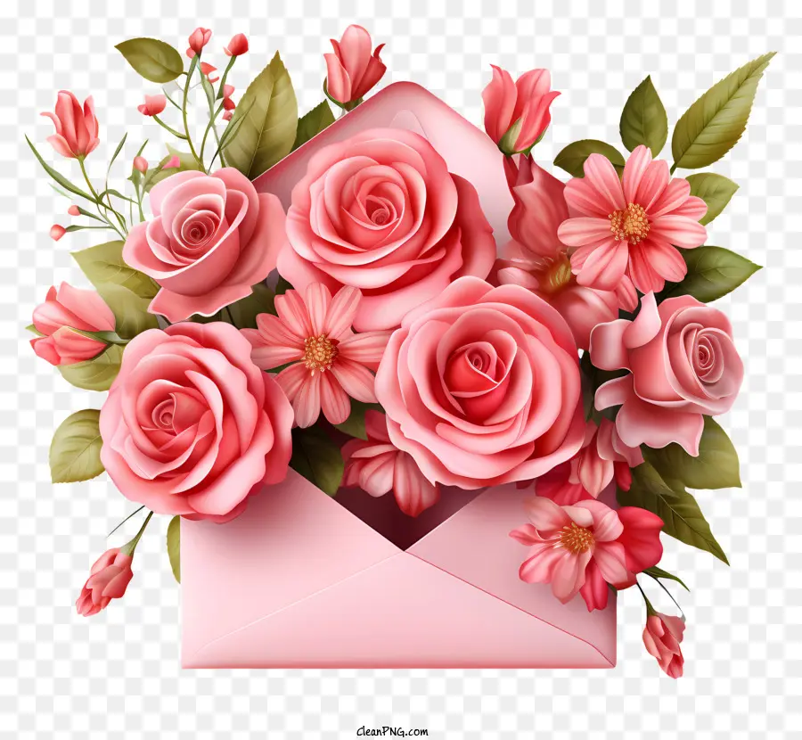 rose rosa - Busta rosa con bouquet di rose rosa