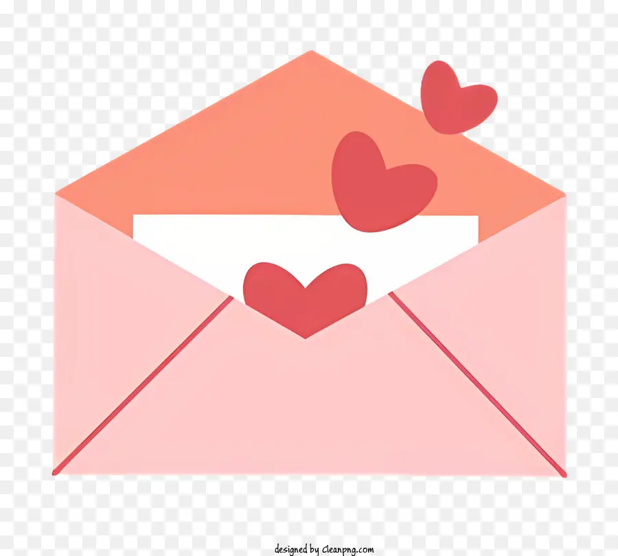 Mail -Liebesromance zerrissener Brief Herz - Zerrissener Buchstaben mit Herz symbolisiert gebrochene Liebe