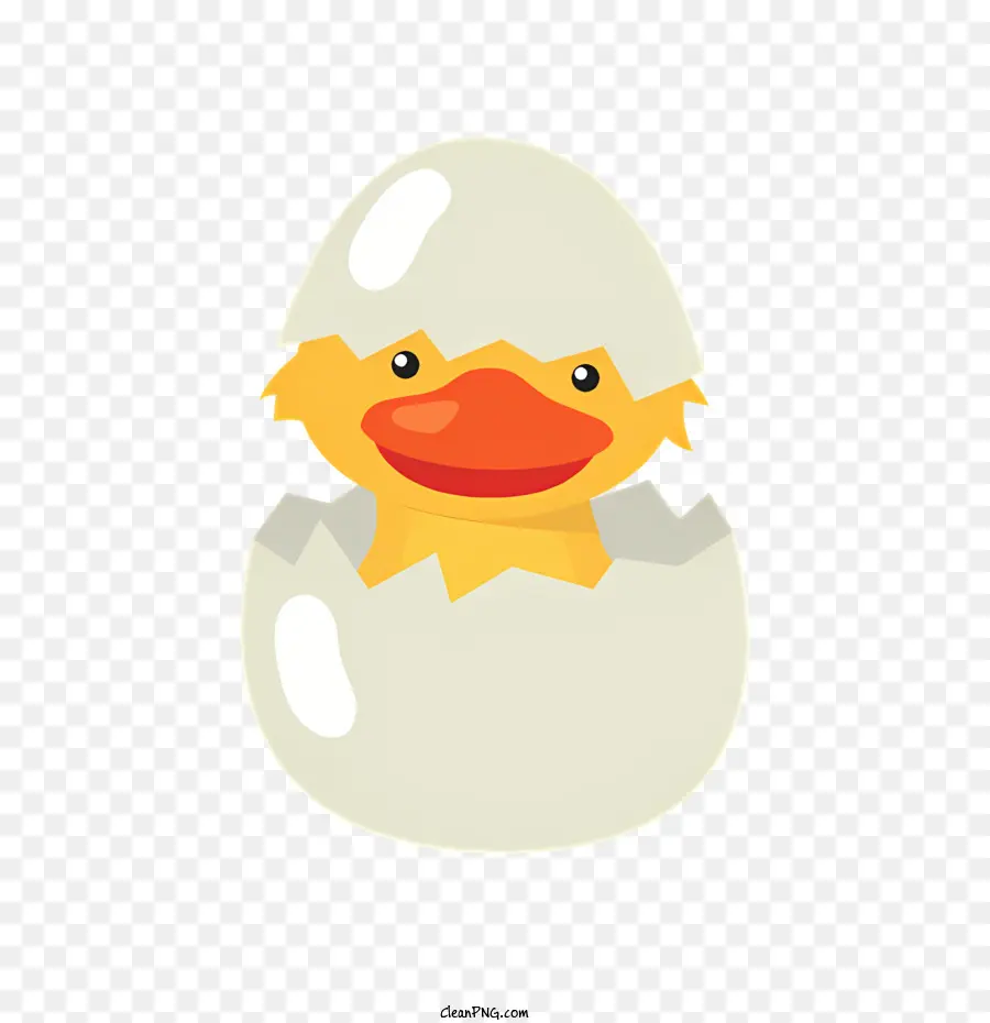 baby Ente - Gelbe Entenei -Eierluken, enthüllt süße Entleinung