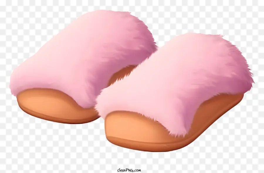 Isometrische Stil weiche flauschige Hausschuhe rosa Hausschuhe Faux Pelf Purpers Damen Pantoffeln - Rosa Pantoffeln mit Kunstpelz für Mode oder Wärme
