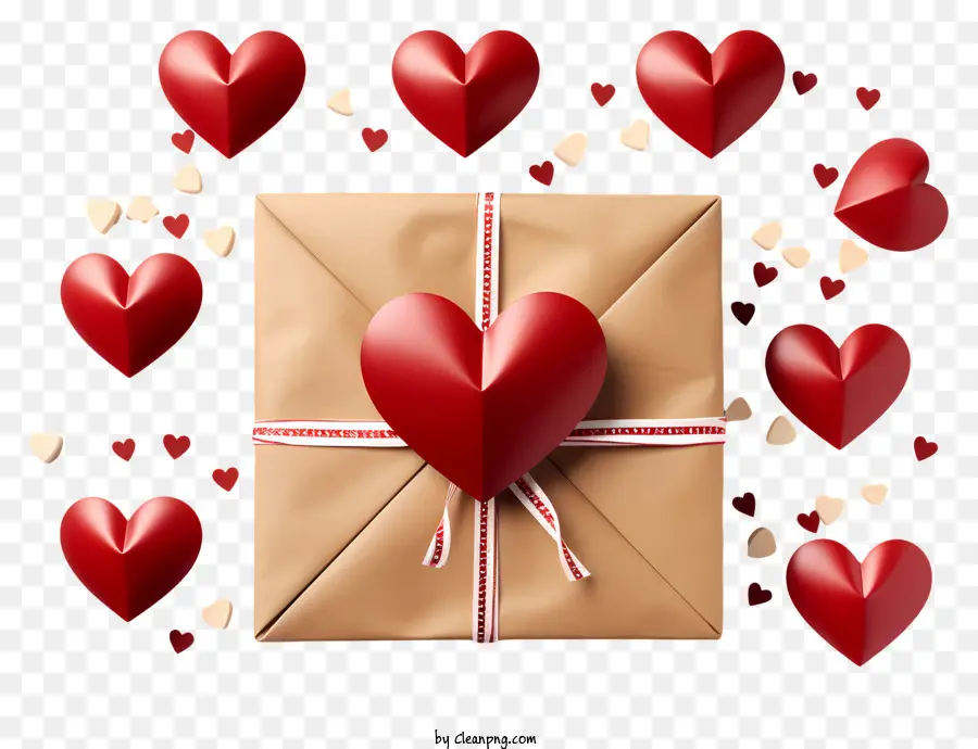 Happy Valentine ' s Day - Herzförmige Box mit Valentinstagsthema