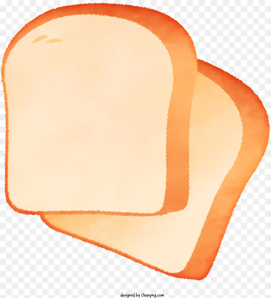Biểu tượng bức tranh màu nước được cắt lát bánh mì vụn kết cấu màu vàng - Bức tranh màu nước của bánh mì cắt lát, vàng, vụn