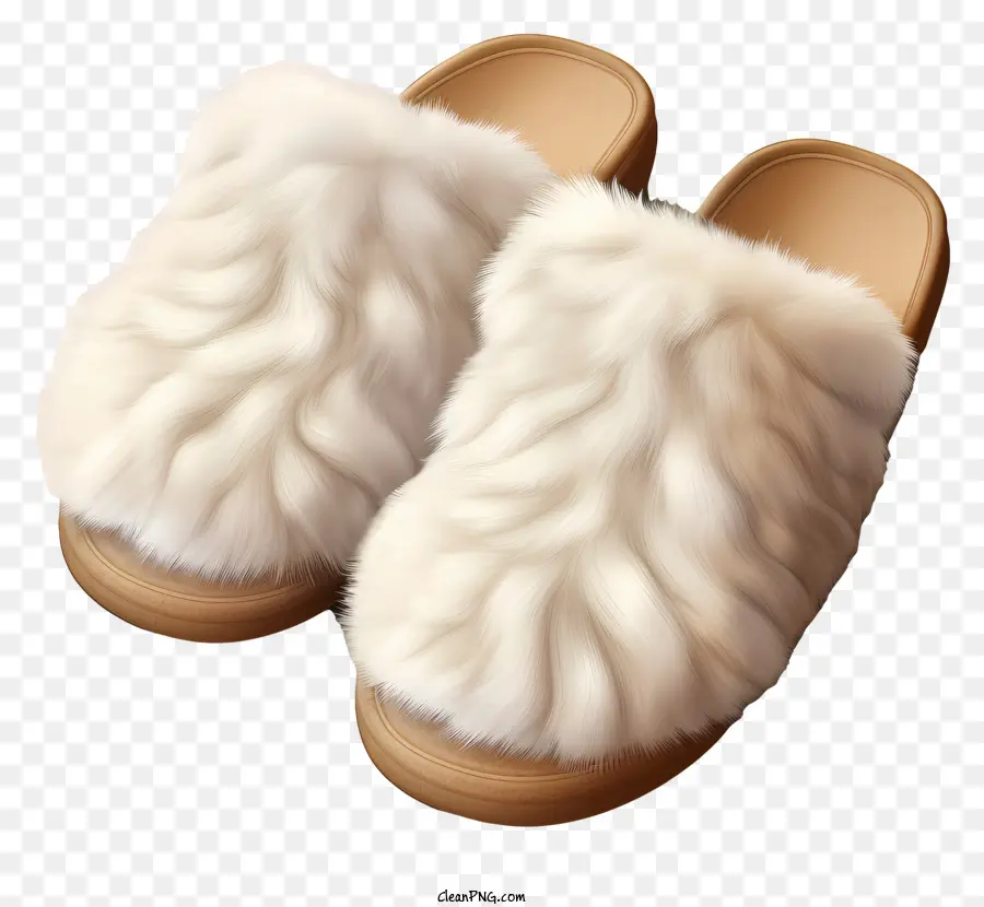 Winterruhschuhe weiße Hausschuhe Faux Pelf Purpers Bequeme Hausschuhe flauschige Hausschuhe - Weiße pelzige Hausschuhe mit kleiner Ferse, bequem