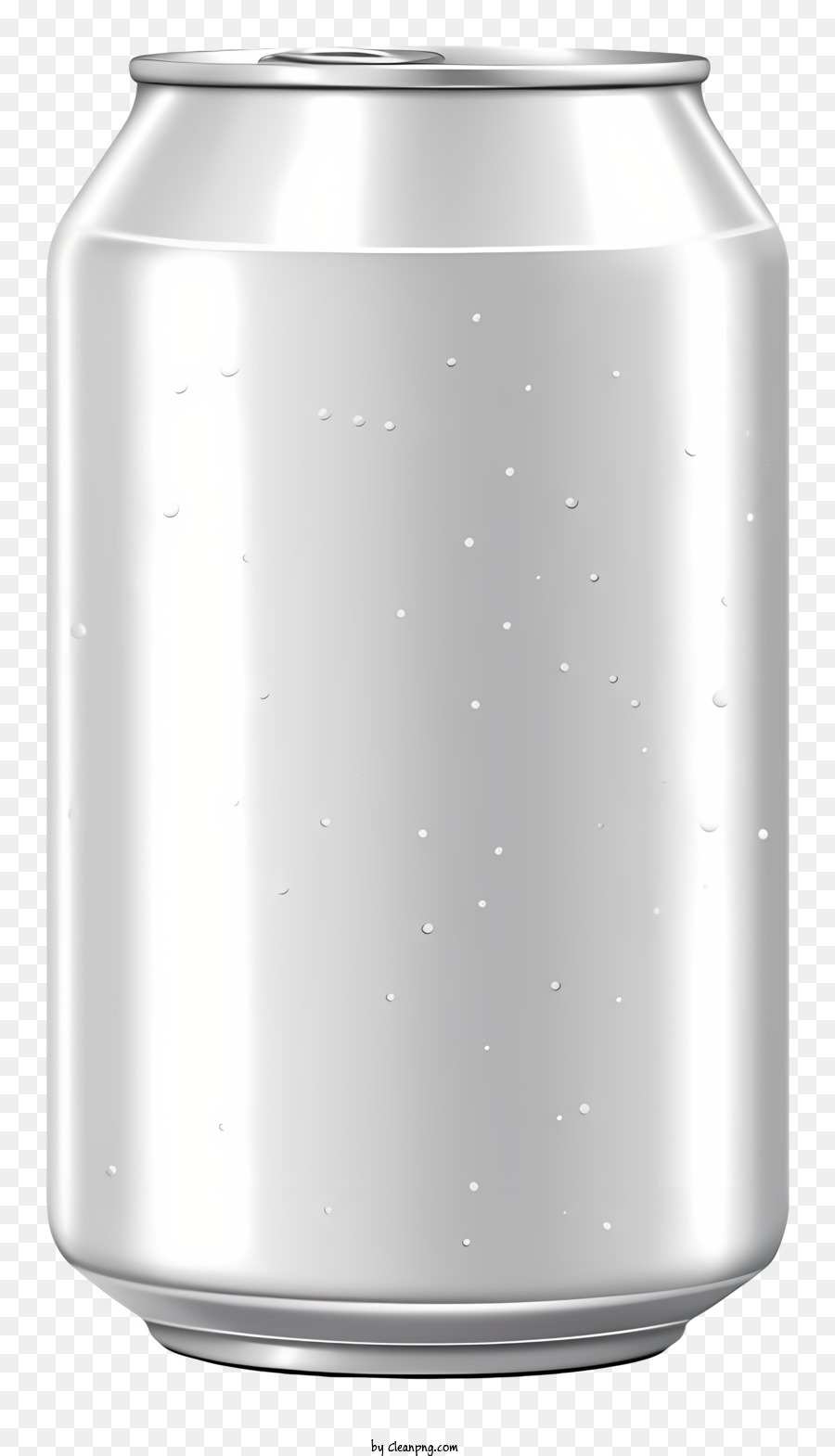 birra realistica lattina in metallo può colore di forma rettangolare a colore lattina aperta - Lattina in metallo argento con etichetta bianca e testo blu