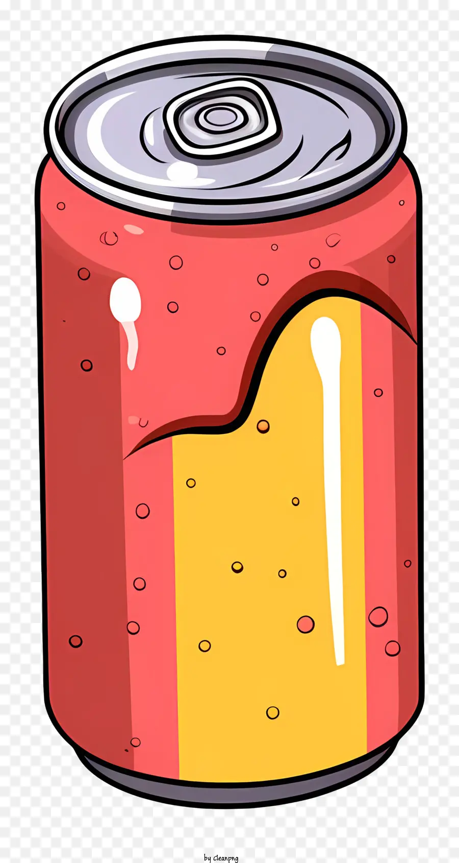Isometrische Bierdose Carbonated Getränke kann Soda - Metallnatronendose mit roter und gelber Farbe