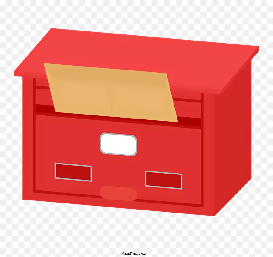 biểu tượng hộp thư màu đỏ clip bằng gỗ clip tài liệu pháp lý màu vàng - Hộp thư đỏ với giấy đính kèm, tài liệu pháp lý