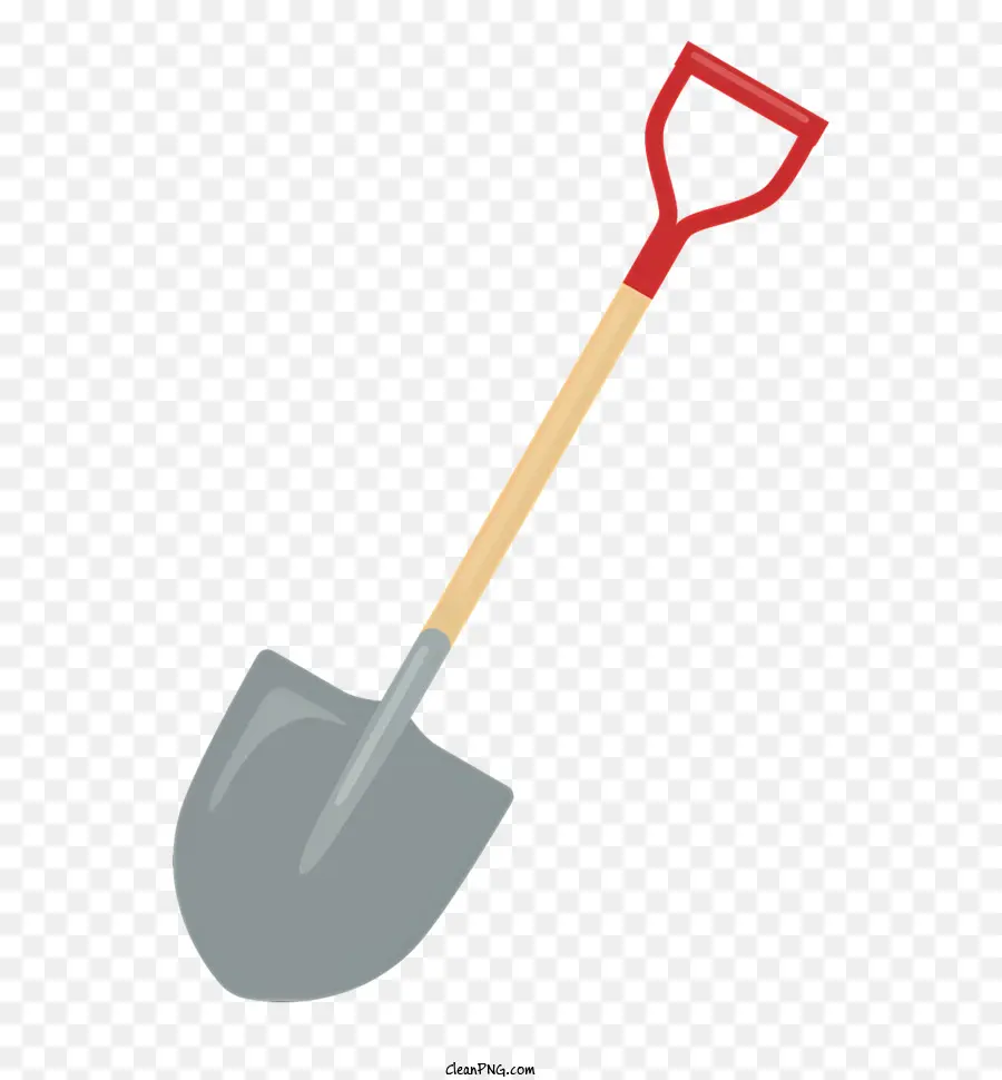 icon shovel metal shovel wooden handle shovel gardening tool