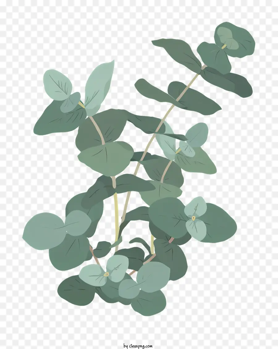 Icona Green Plant foglie fiori Piccola pianta - Piccola pianta verde con foglie e fiori