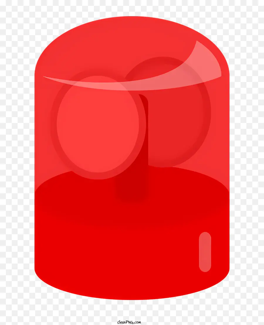 Iconglasflasche Fläschchen rote Kugeln - Transparente rotes Glasfläschchen mit Flüssigkeit im Inneren