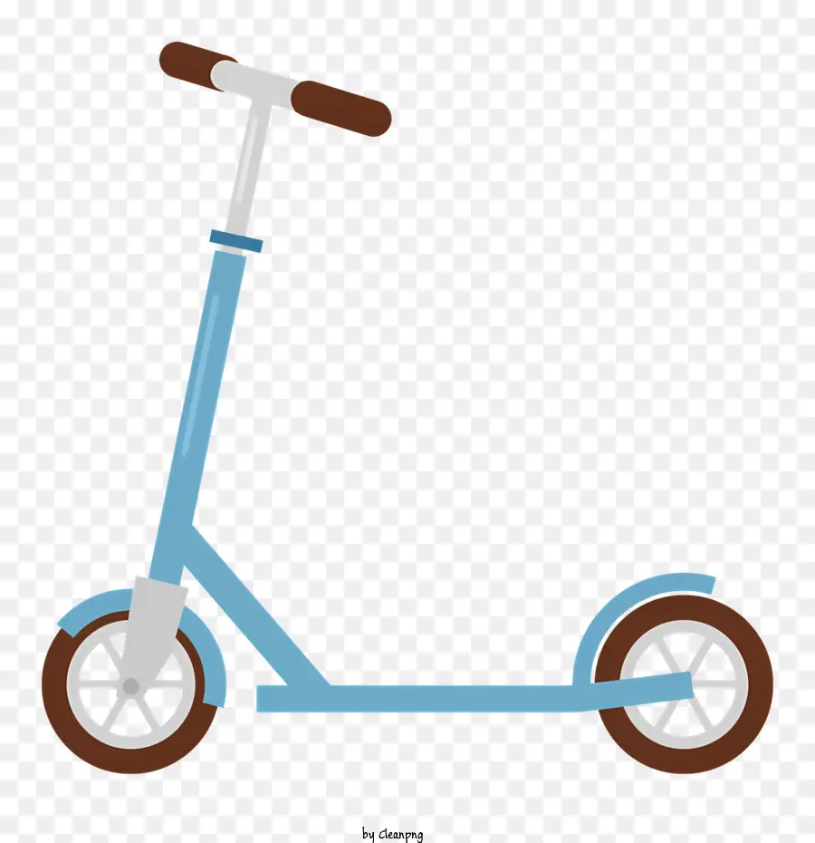Sport Blue Scooter weiße Räder Schwarzer Lenker -Roller - Blauer Roller mit weißen Rädern und schwarzem Lenker