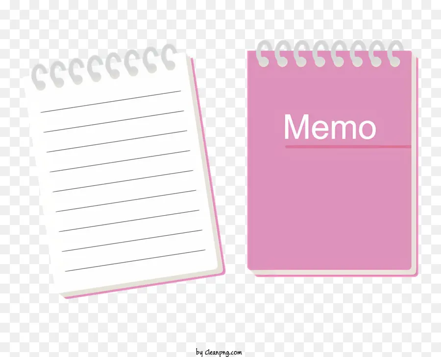 Icon Notepad Meme Pink Blank Seite - Zwei rosa Notizbilder, eine mit 
