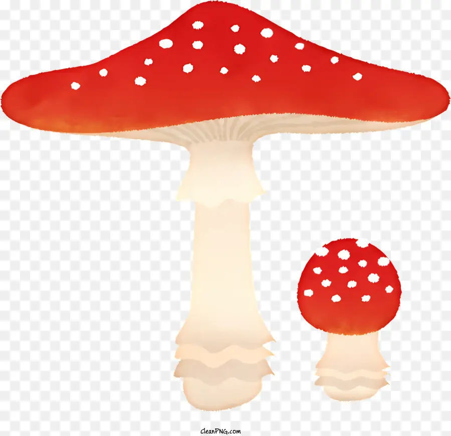 icon fungo di berretto rosso macchie bianche - Fungo a berretto rosso con macchie bianche, leggermente piegato